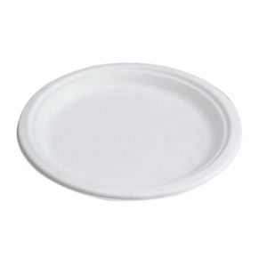 Plates White Compostable Paper 7" 20x50/cs