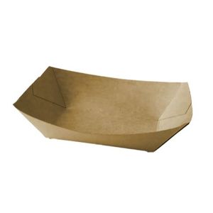 Food Tray Kraft with Lining 7-5/8x5-3/8" 3lb 600/cs