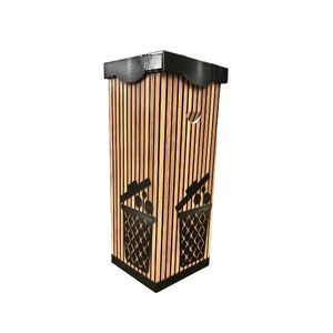 Medium Bin, Wood Garbage 11 x 11 x 29-1/2 pack of 25