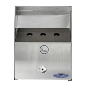 Frost HD Outdoor Ashtray 3x7x9" Stainless Steel