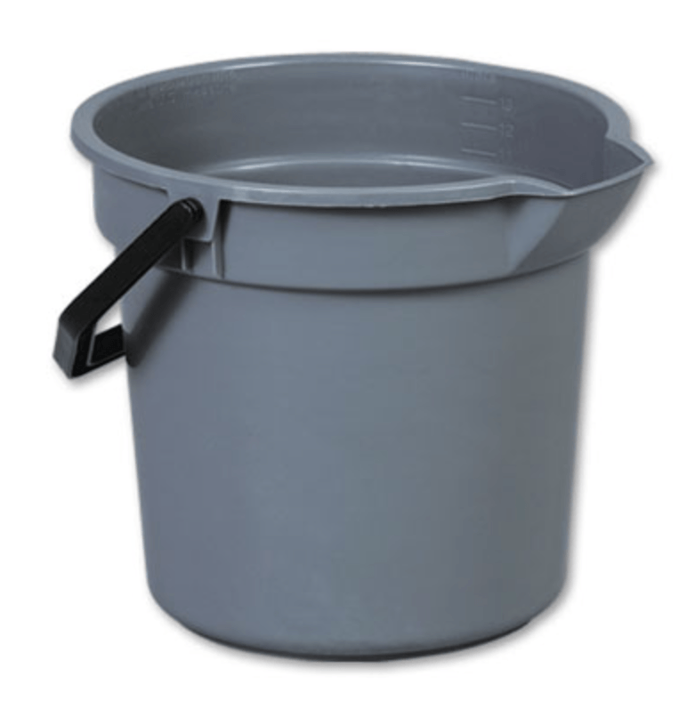 Pail Utility Plastic 13L Grey - Whitebird