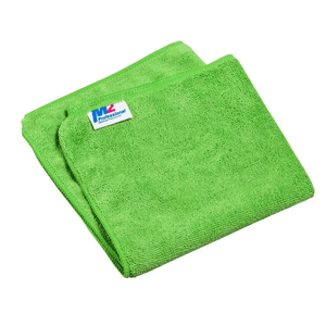 Microfibre Cloth 14"x14" Green Food/Kitchen/Common Area 12/pk