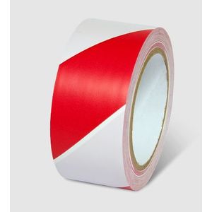 Tape Aisle Safety Stripe 2"x108' Red/White Hazard