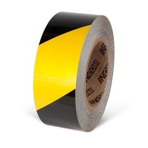 Tape Aisle Safety Tuff Mark 2"x100' Yellow/Black Hazard
