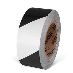 Tape Aisle Safety Tuff Mark 2"x100' Black/White Hazard