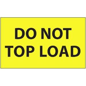 Labels Do Not Top Load 4x6" 500/rl Yellow