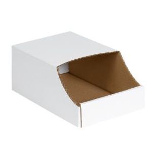 Bin Box Stackable 8x12x4-1/2" 32B White 50/bndl