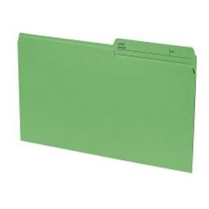 File Folders Legal Green Reversible 100/bx