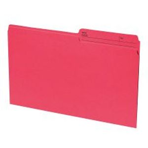 File Folders Legal Red Reversible 100/bx