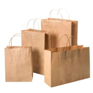 Bags Grocery Paper 12x7x17" Twisted Handle 200/bndl