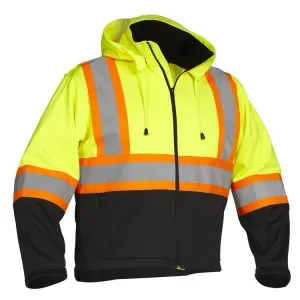Hi-Vis Softshell Jacket Lime 2X-Large