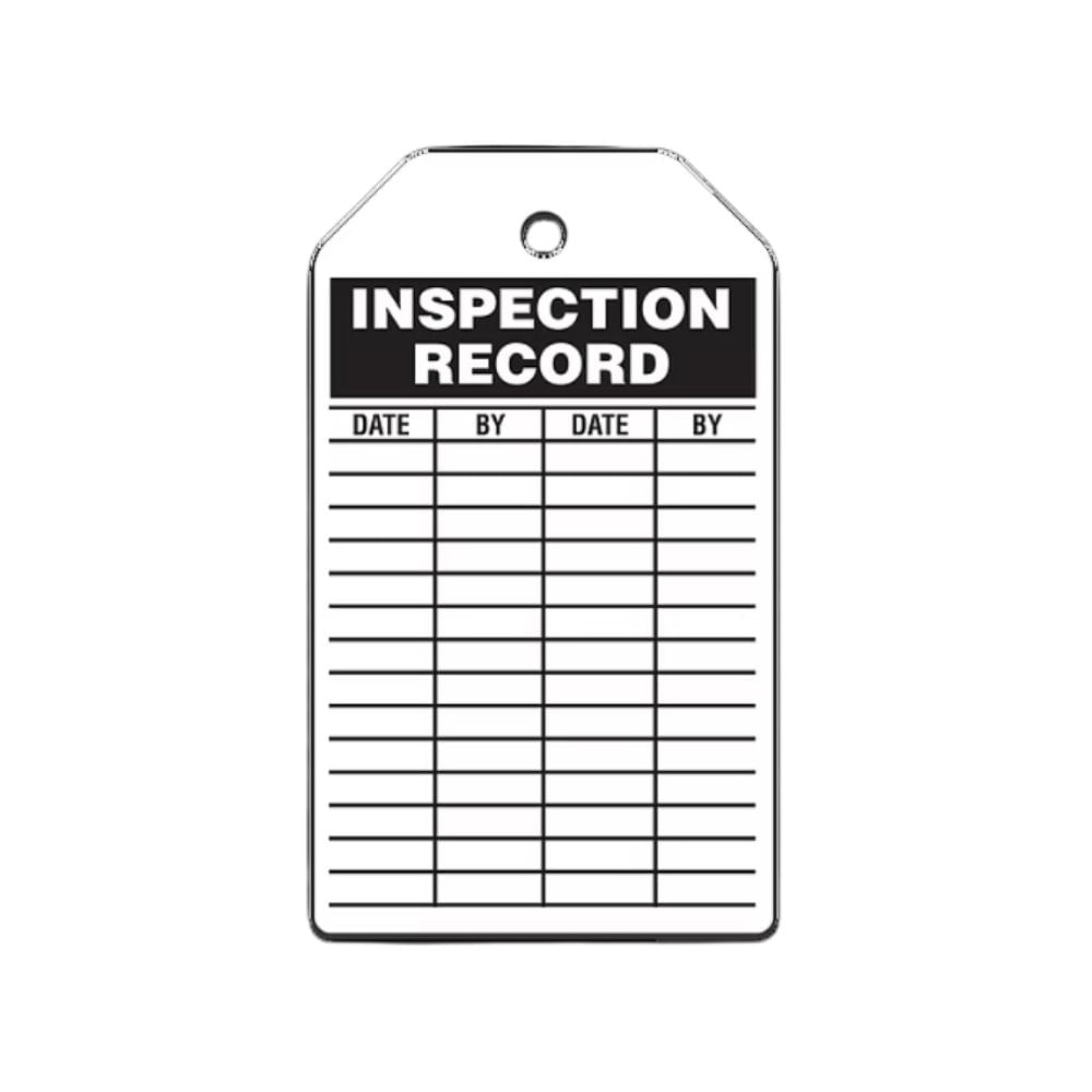 Inspection Tag Inspection Record Date 3.375x5.75-3/8